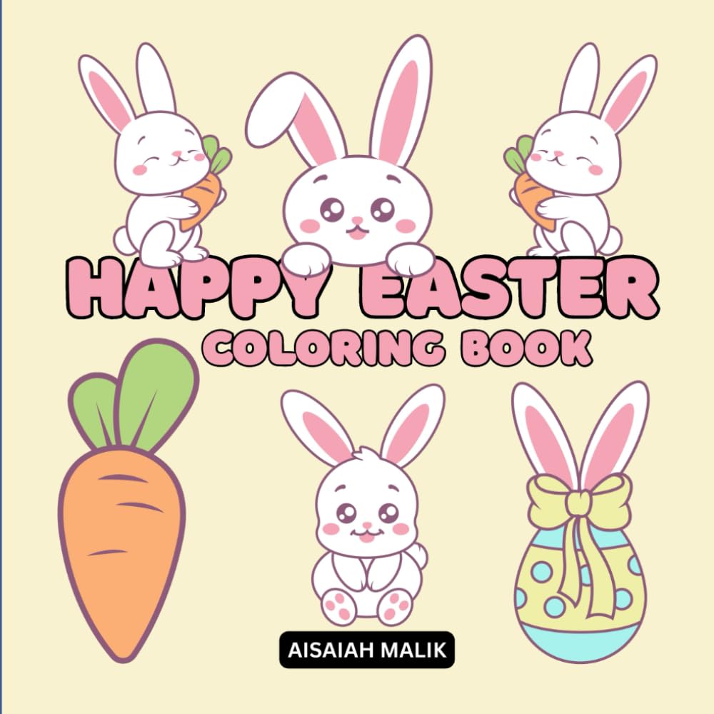 Happy Easter Coloring Book: 100 Pages Of Coloring Fun
