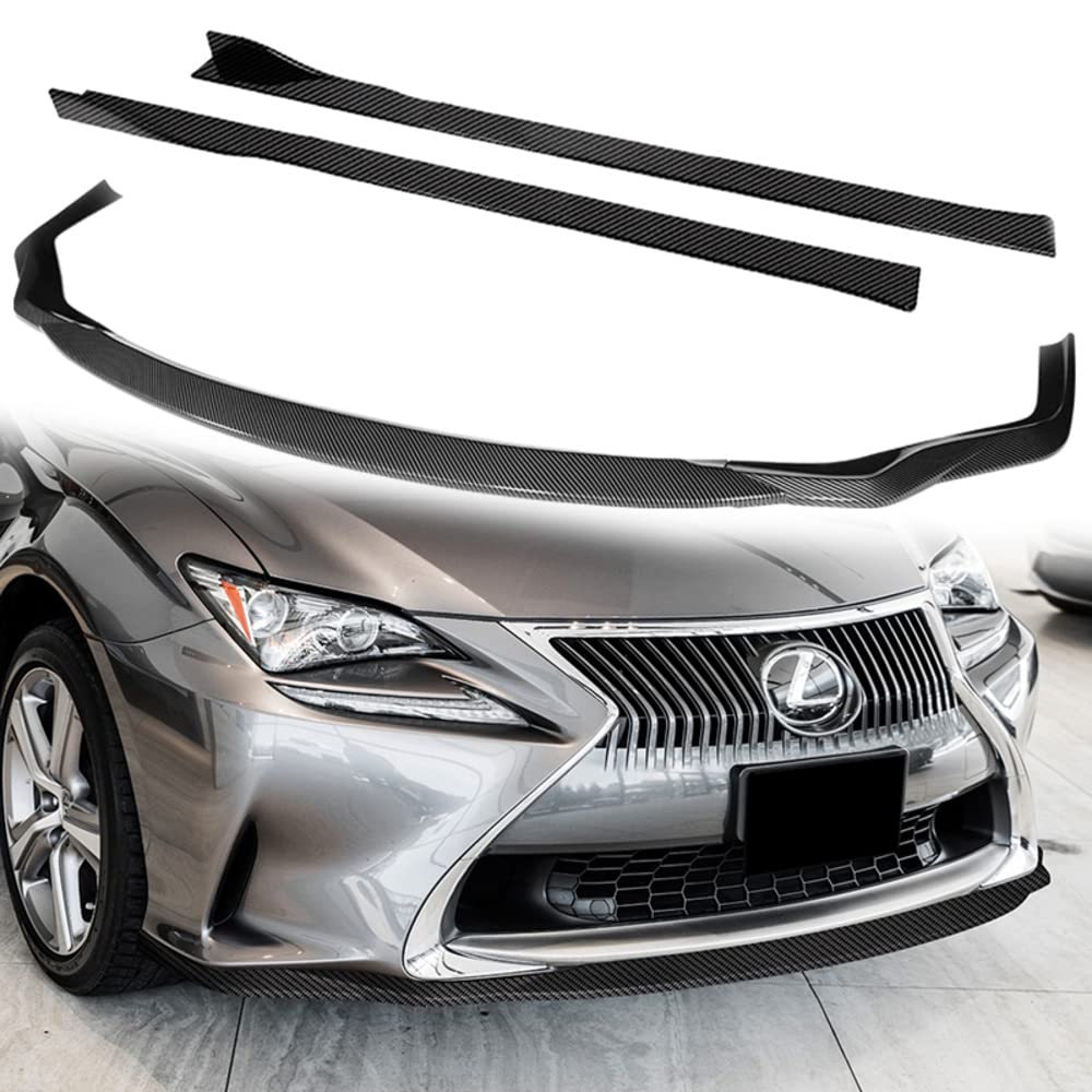Amazon.com: Q1-TECH, 9-Piece Front Bumper Lip & Side Skirt