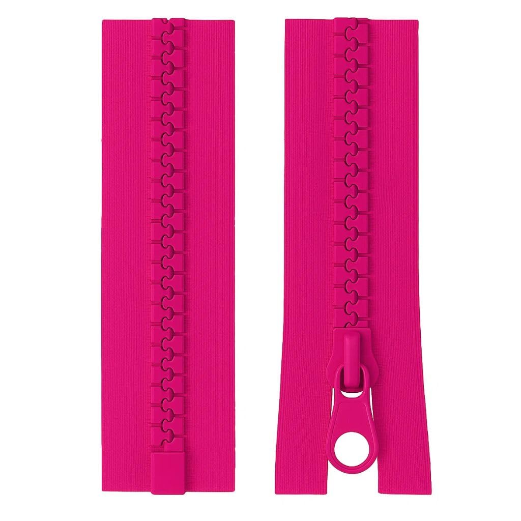 Open-Ended Chunky Zip Black 16" (41cm) - Heavy-Duty #5 Plastic Teeth Separating Zipper for Sewing & Repairs: Bags, Cushions, Pet Beds, Hoodies & Craft Projects by Giddy Square — view 53