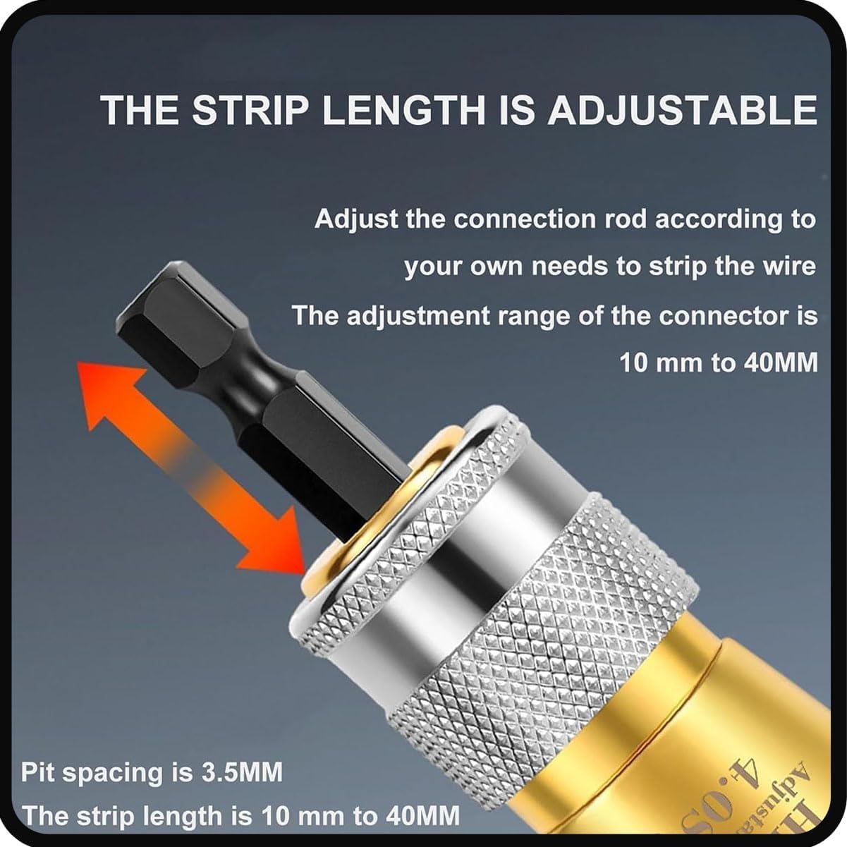 Blendixy Wire Stripper, Wiring Pro Stripping Tool & Wire Twisting Connector, Wiring Pro Wire Stripper, Wiring Pro Wire Stripping Tool, Electrical Wire Connectors Kit (4 Piece Set)