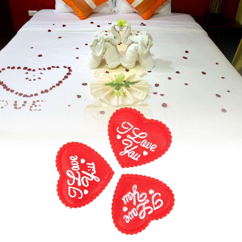 100Pcs/Bag Wedding Supplies, Practical Sponge Decor, Wedding Decorations Party Anniversary for Dating Wedding Party(Big red)