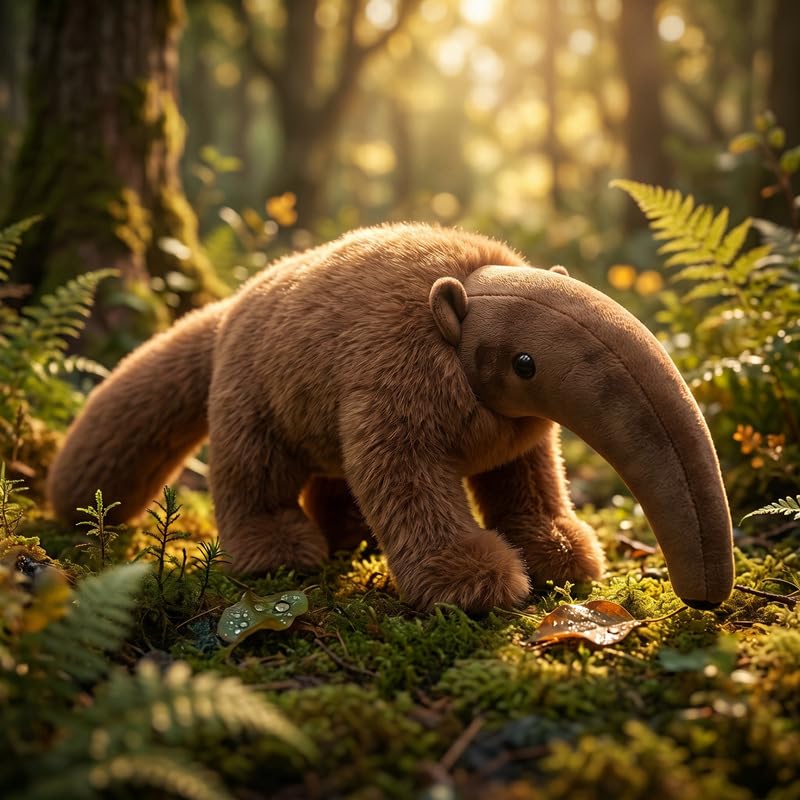 Ameisenbär Plüschtier,Niedliche Ameisenbär Kuscheltier, Stofftiere zum Kuscheln und Spielen,Plüsch Spielzeug Puppe Geburtstag Geschenk für Jungen Mädchen (120cm)