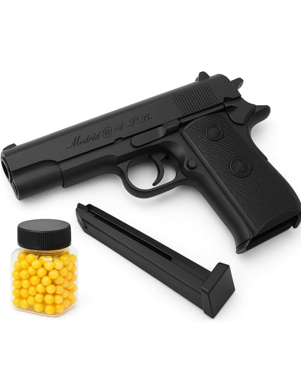 Air Soft Gun with Bullets Mouser Toy Gun with BB Bullets for Kids Fun, Police Role, Army Role, Birthday Gift Pistol Gunfor Kids Toys| Pack Long Range Toys Gun with 200 Bullets