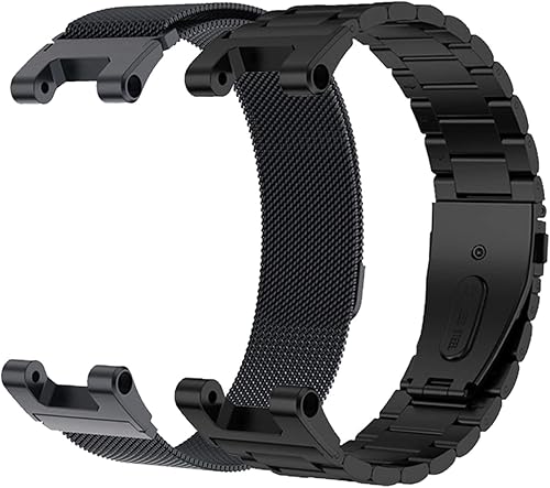 Miniatura 6 de PCAVO Pulsera de acero inoxidable para Amazfit TREX Pro Correa de repuesto Smartwatch Sports Banda de silicona