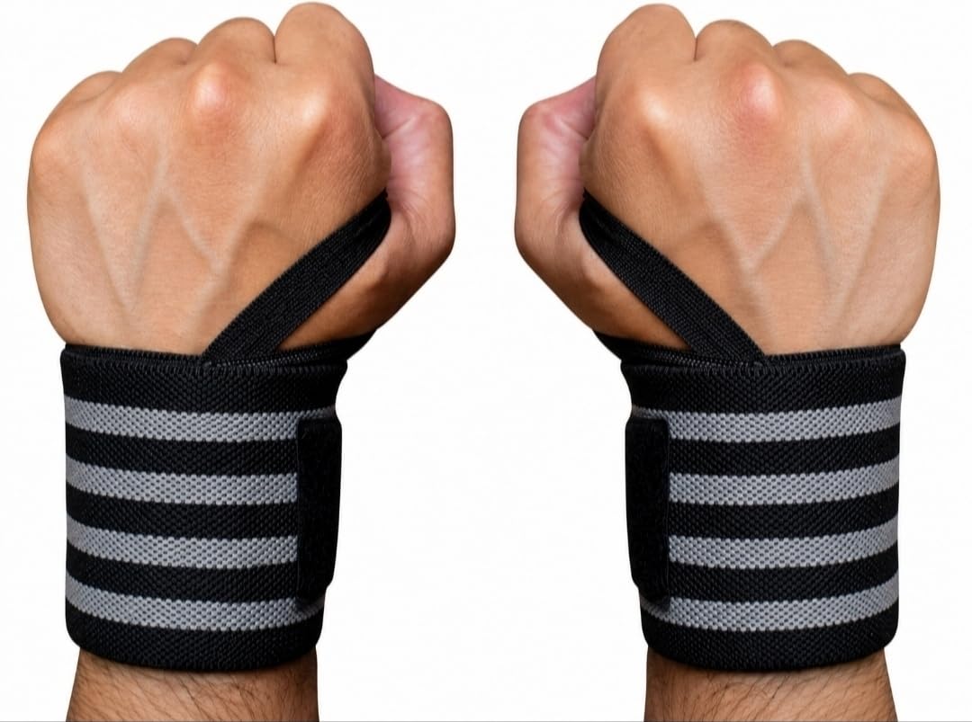 Professional Wrist Band for Gym, Wrist Support, Straps for Men and Women, Hand Band Strap, Wrists Supporter wrap, Workout Accessories for Women & Men, 3 mm Thickness-picture-21