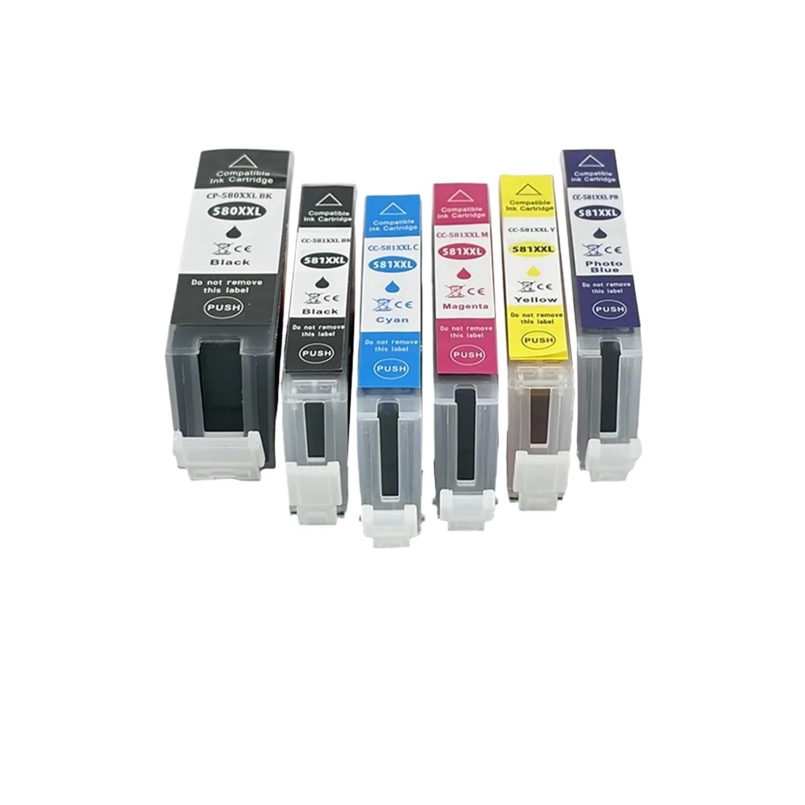 6 cartucce ink, compatibile con Canon, PGI-580 CLI-581