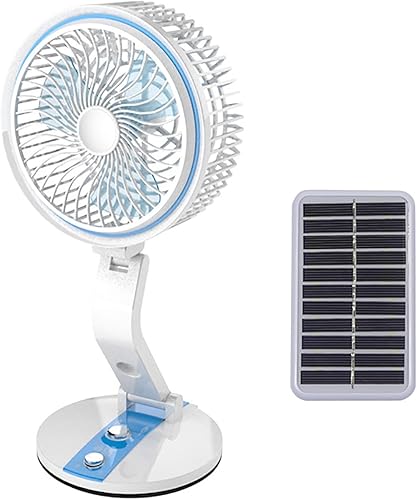 Ventilador solar plegable para exteriores, carga USB, lámpara colgante de pared, dormitorio de estudiantes, oficina, ventiladores eléctricos,