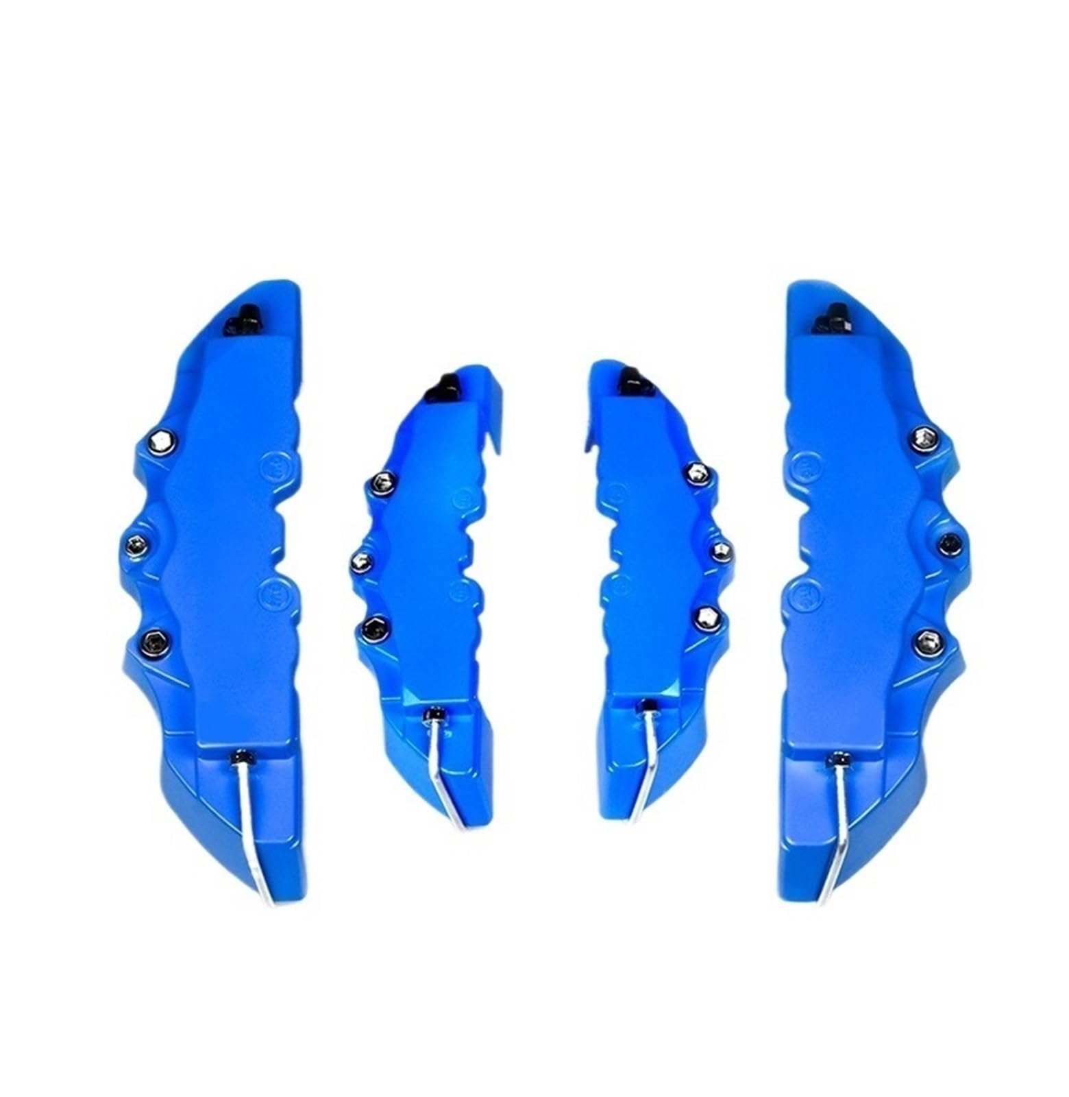 Osłona Zacisku Hamulca 4 szt. osłony zacisku hamulcowego do samochodu, tarcza hamulcowa pasująca Chariot Pajero Cordia Galant Sapporo Lancer EX(4Pcs M and S Blue)