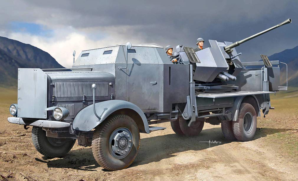 TRUMPETER 09593 1:35 L4500A mit 3.7cm Flak 37