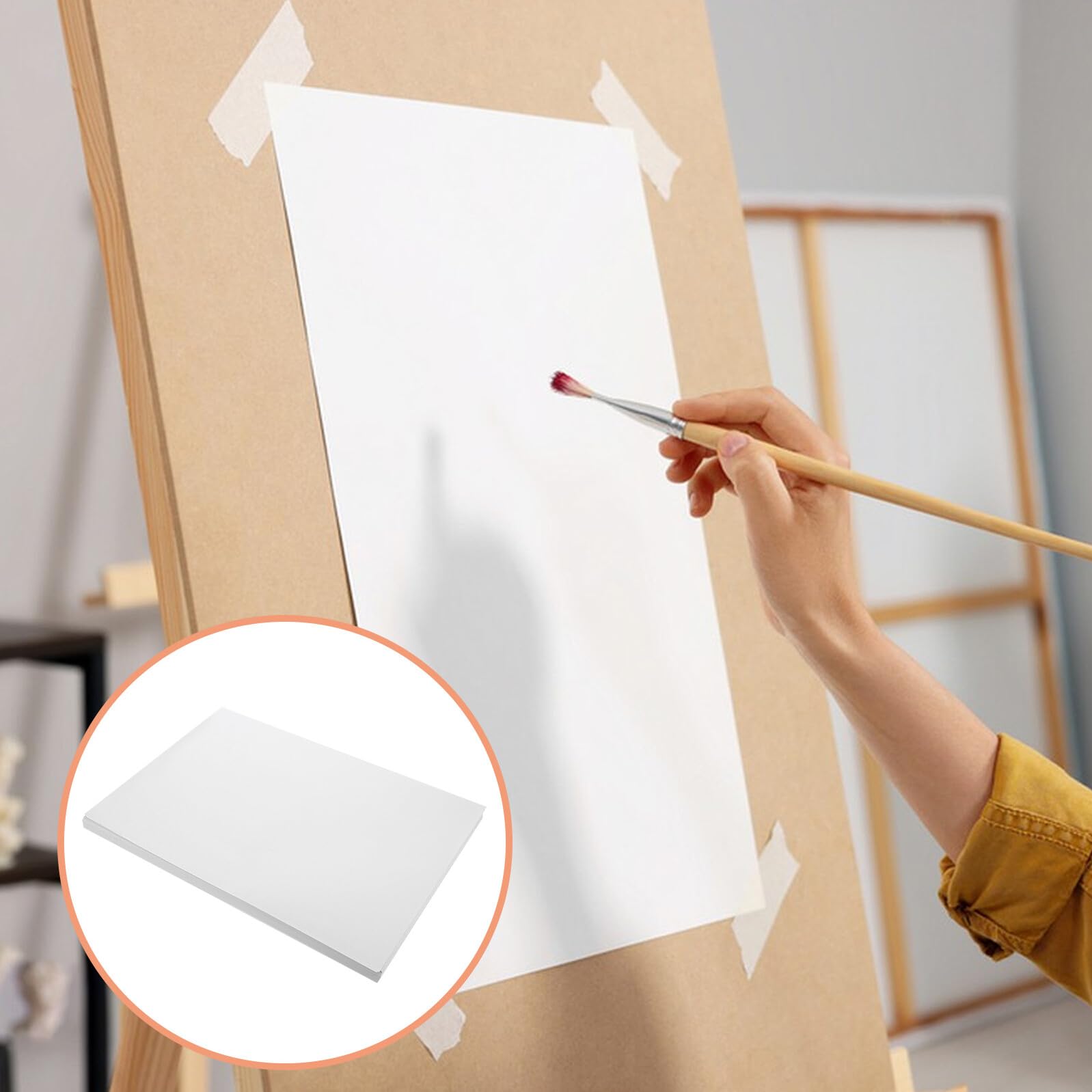 Markerpapier Zeichenblock für Architekten und Designer, 100 Blatt | Weißes Papier, für Malen und Outdoor Skizzen, Großflächiges Ausmalen und Feine Linien