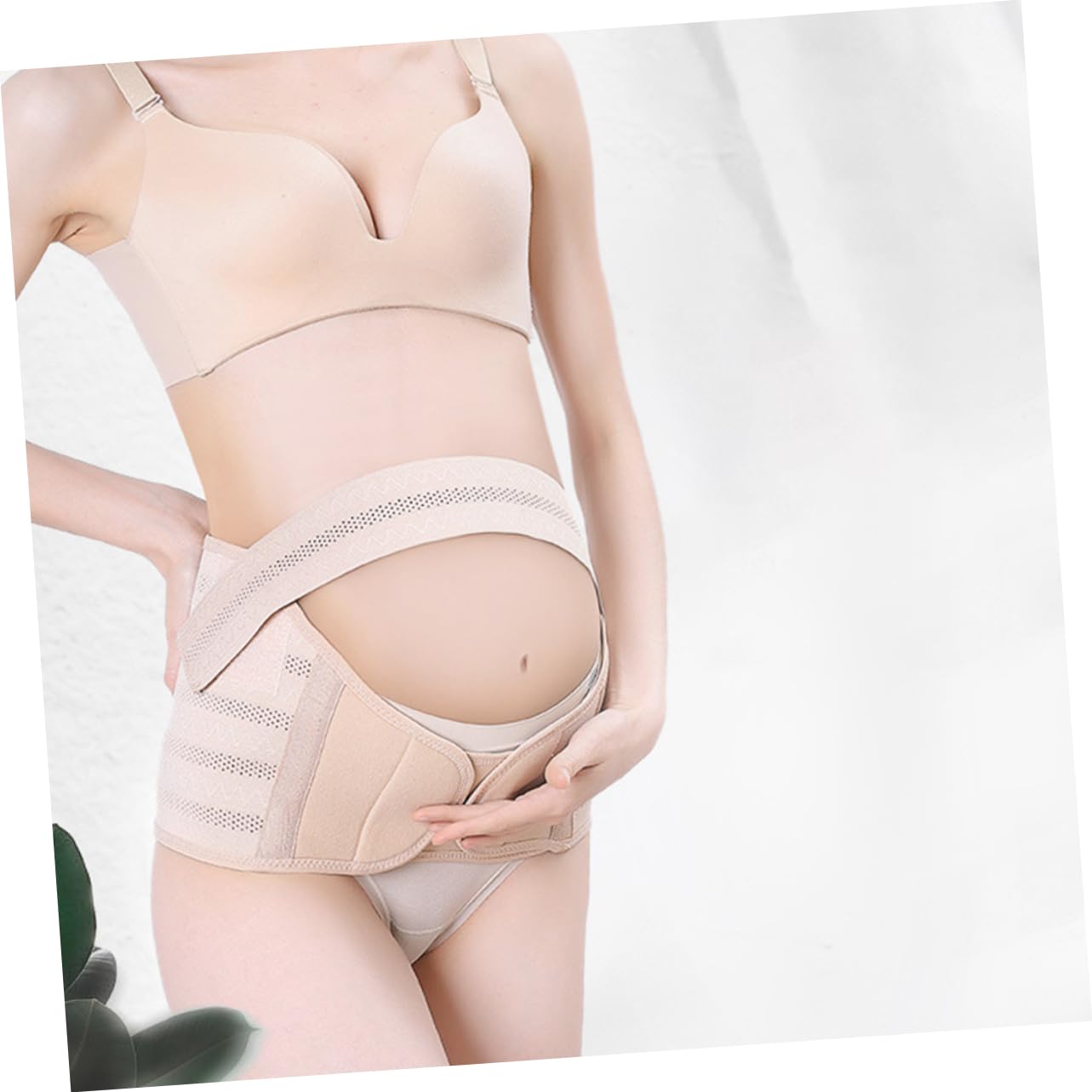 Gatuida 1set Pregnancy Support Belt for Abdomen Breathable Belly Band for Lower Back Fully Maternity Waist Band for Expecting Mothers