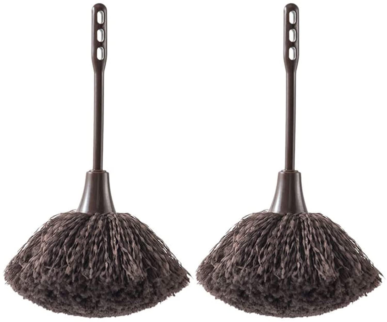 2pcs Keyboard Brush Long Handle Feather Duster, Portable Cleaning Brush Cleaner Dust Remover for Keyboard Computer Laptop Desk, Smart and Soft and Fluffy Duster