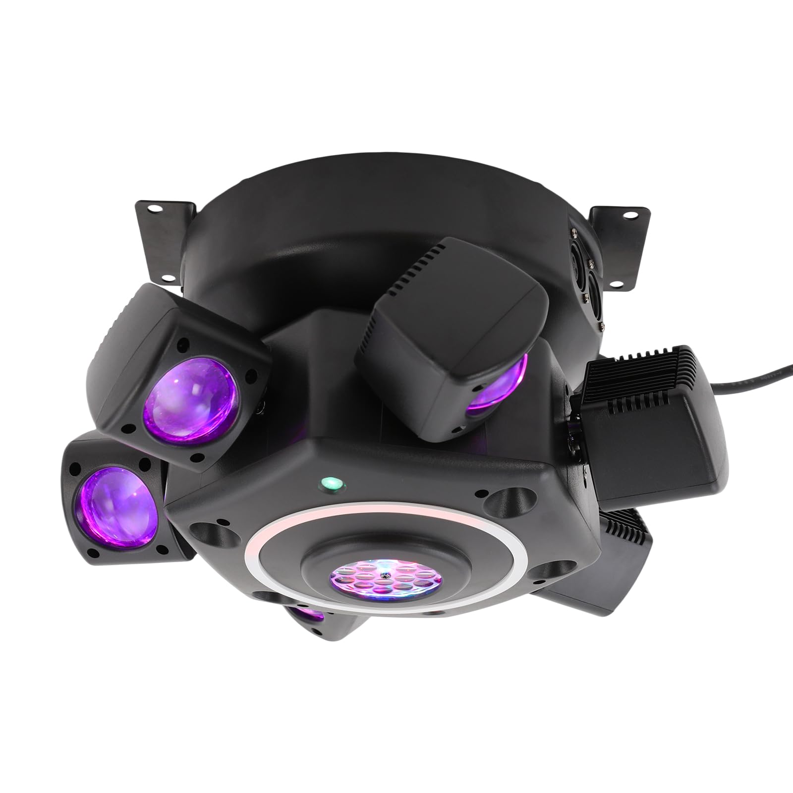 Luce da discoteca a 6 bracci, in ABS per DJ con telecomando, per DJ, nastri, bar, pub, club, 32 x 32 x 18 cm
