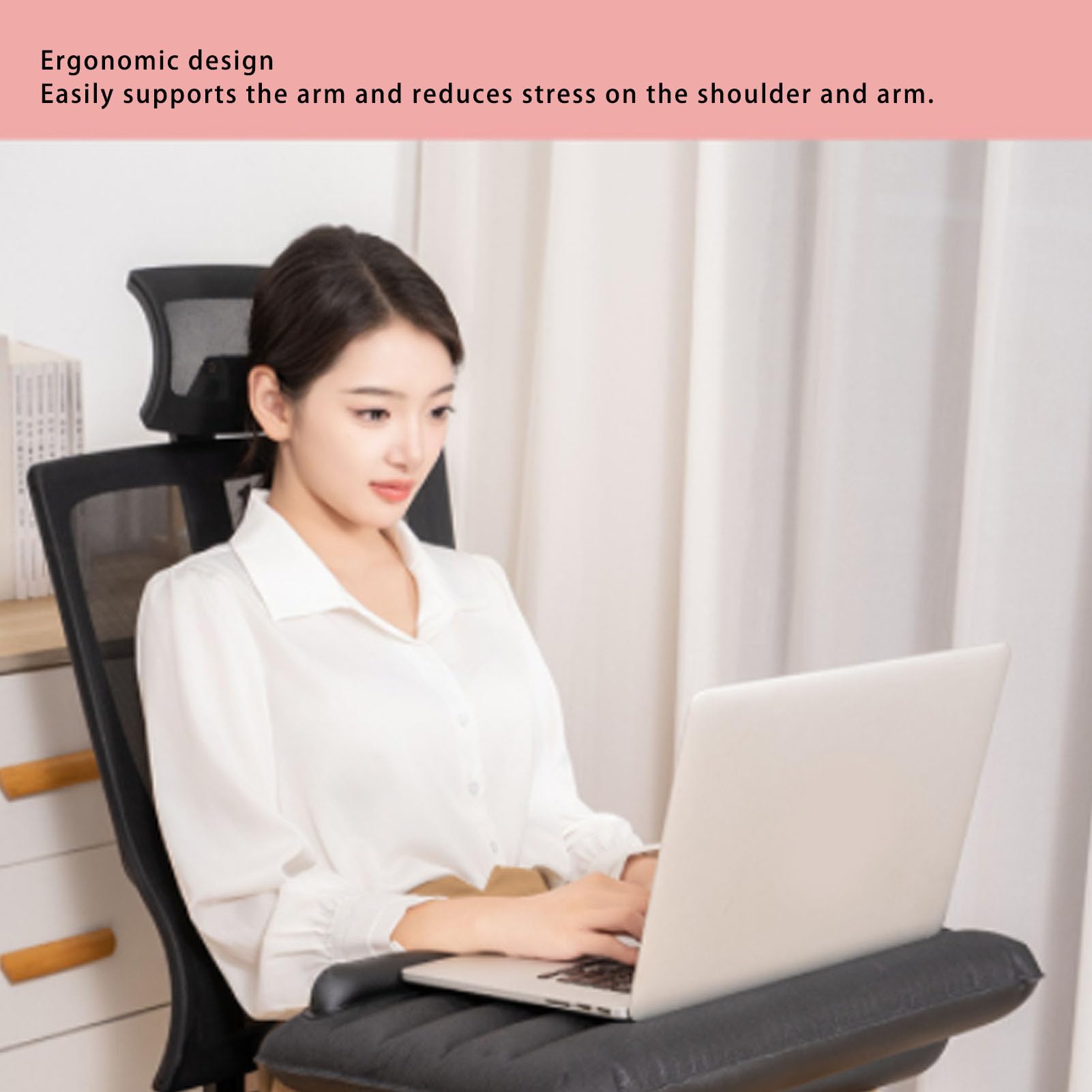 EVGATSAUTO Inflatable Desk for Working, Ergonomic Portable Travel Table in Bed, Sofa, Designed to Optimize Comfort, with Fast Inflation and Water Fabric, Soft Hand Guard for Secure Use