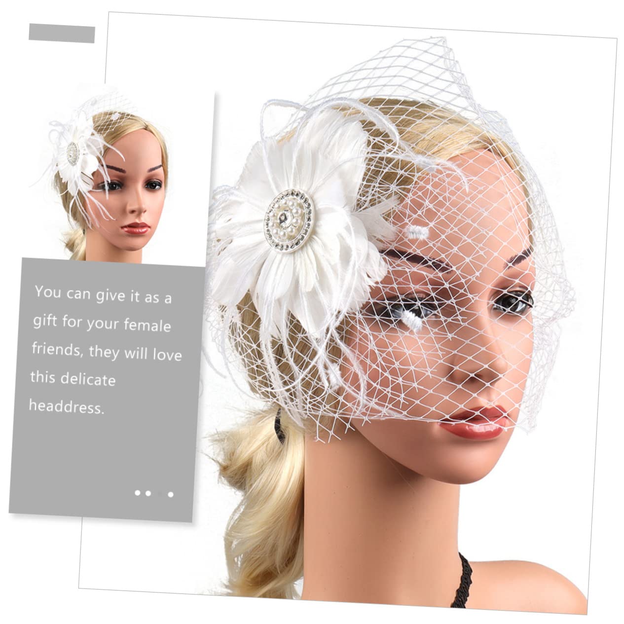 SHERCHPRY 5 Sztuk Spinka Do Włosów Welon Kobiety Fascinator Panna Młoda Fascinator Chluba Dla Panny Młodej Fantazyjne Kapelusze Dla Kobiet Fascynatory Dla Kobiet Spotkanie Przy Herbacie