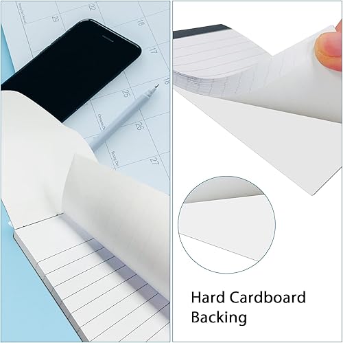 Miniatura 4 de Paquete de 12 bloc de notas pequeño, 3 x 5 pulgadas, bloc de notas de ultra calidad, papeles forrados para servidor y bloc de notas de escritorio