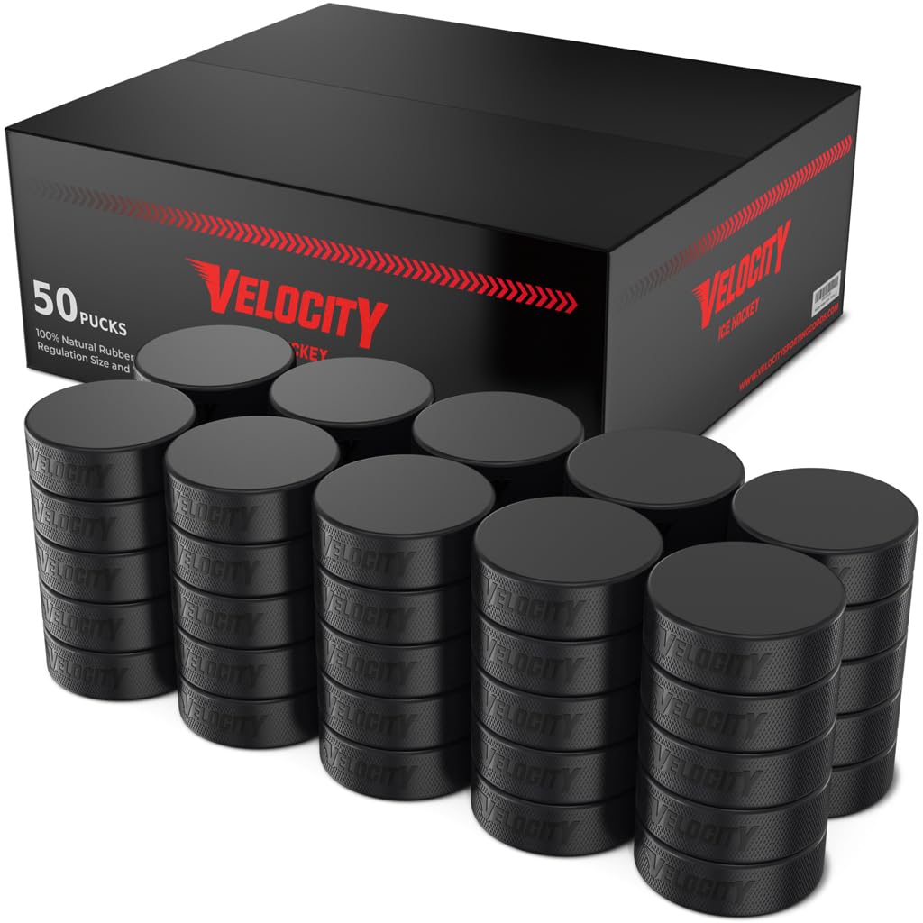 Velocity Hockey-Pucks, leicht, für Senioren, offizielle und schwere Trainings-Hockey-Pucks, 5, 10, 25, 50 und 100 Stück