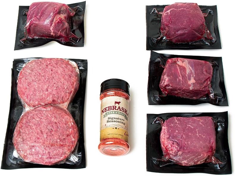 Classic Cut Angus Filet Mignon and Premium Ground Beef by Nebraska Star Beef - All Natural Hand Cut and Trimmed - Gourmet Steak Delivered to Your Home