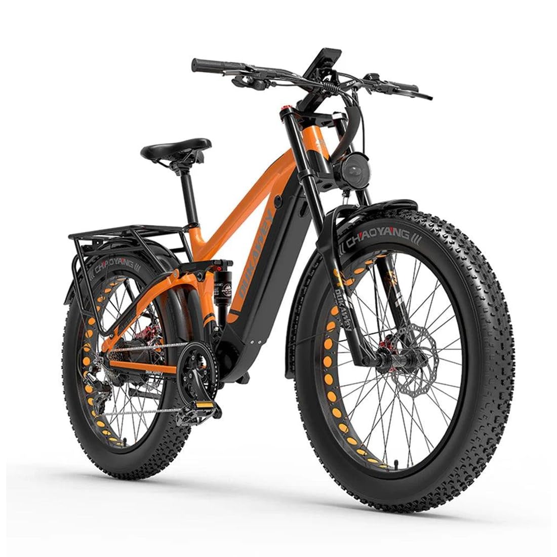 LANKELEISI La mountain bike elettrica Dukawey Silvertip8 è dotata di una batteria al litio da 52 V 20 Ah e pneumatici larghi 26 pollici.