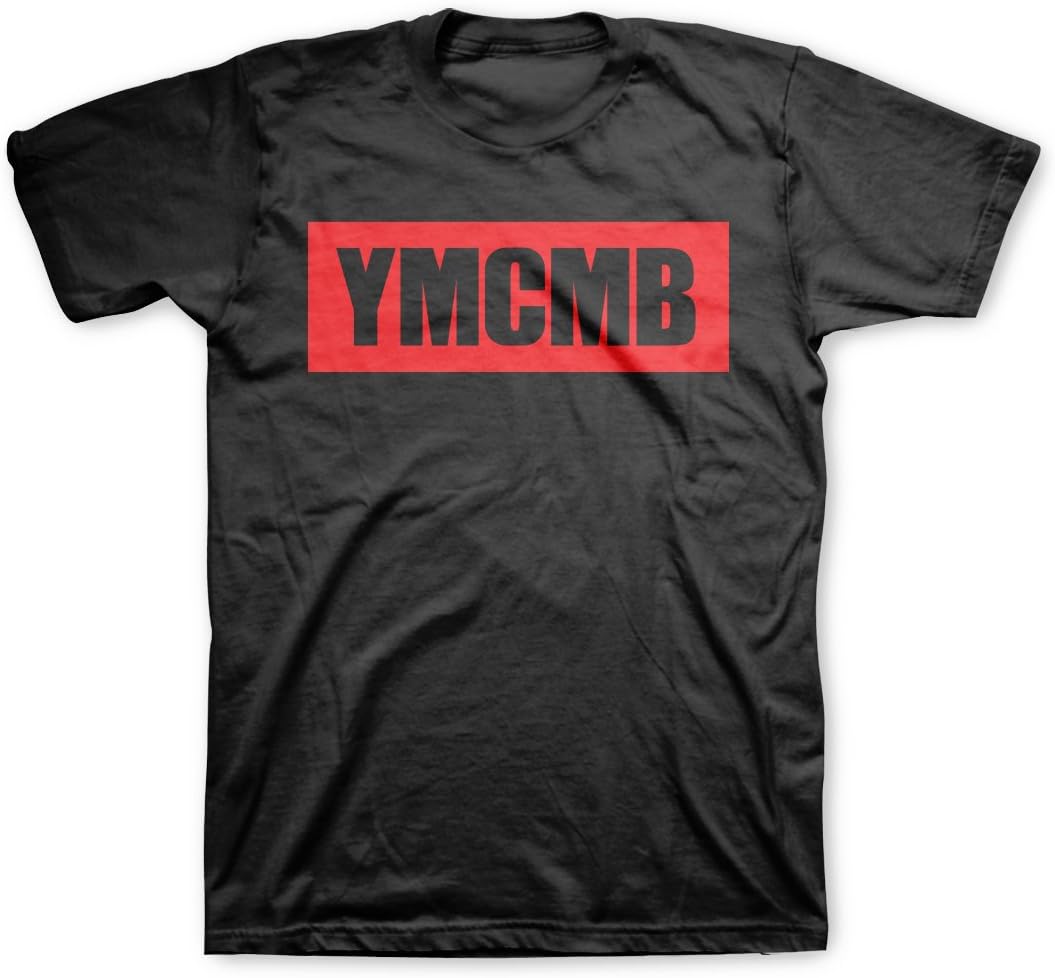 YMCMB - Logo on Black - Adult T-Shirt - Medium