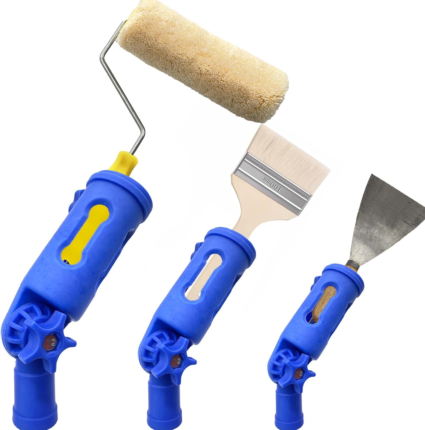 MultiAngle Paint Brush Extender, Extension Pole Attachment Holder for