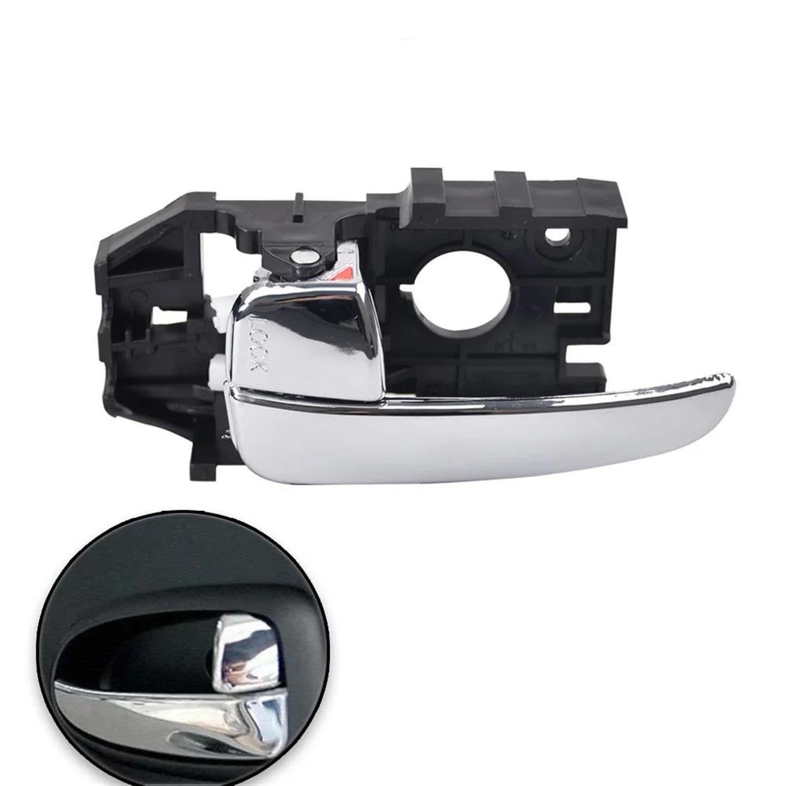 Noheeu Silver Left Inner Door Handle Car Interior Door Handle Cover For Hyundai For Elantra Xd 2001-2006