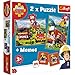 Trefl-90791 Fireman Sam 2 X Puzzle + Memo, Landa Misteriosa, per Bambini da 3 Anni, Colore Disney Frozen 2, 0, 90790