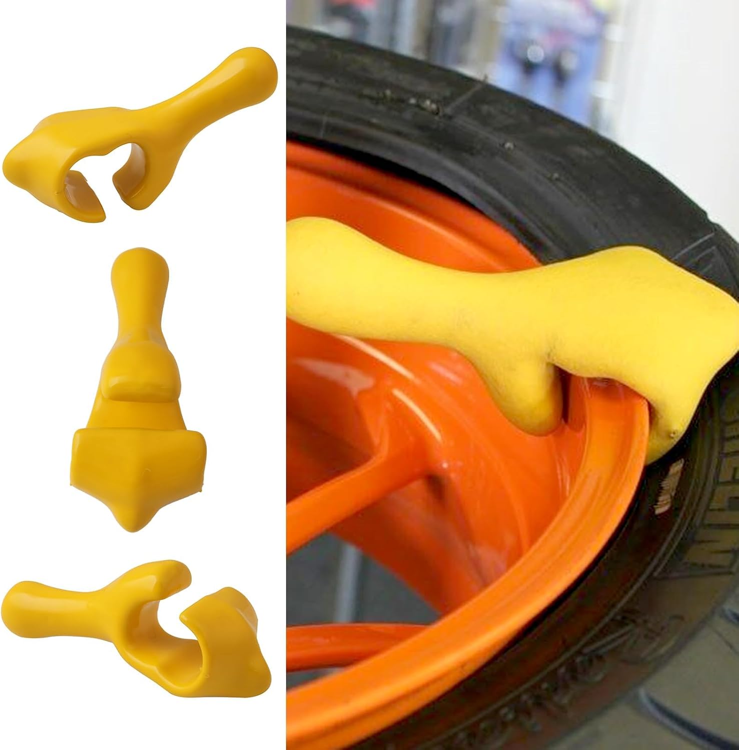 RULLINE 2PCS Tire Change Tool Cast Iron Coated Bead Keeper Bead Retainer tire mounting Tools