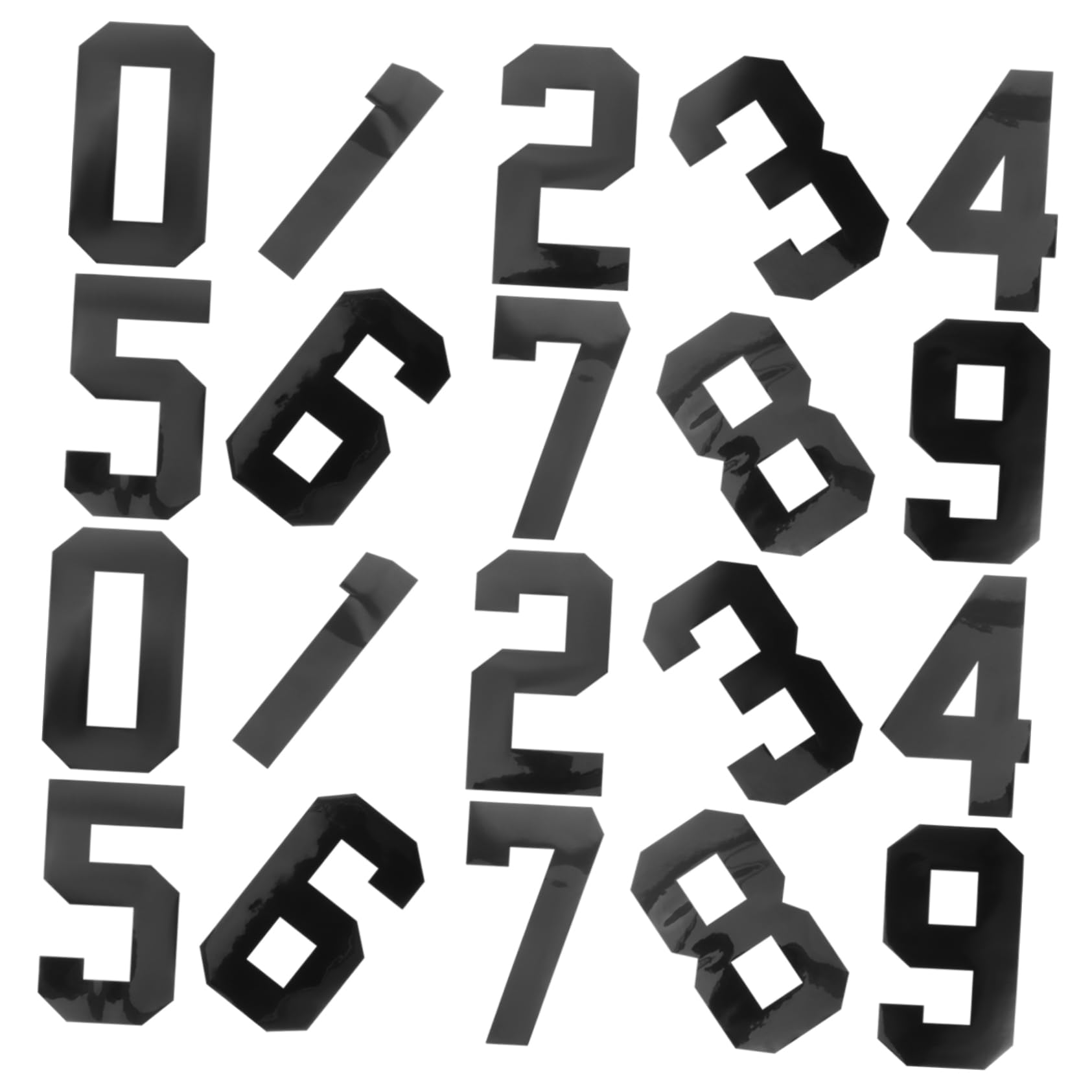 NUOBESTY 60pezzi Patches Numerici Termoadesivi Per Abbigliamento Toppe Decorative Per Jeans e Accessori Per Personalizzare Abbigliamento e Accessori
