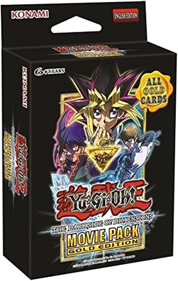YuGiOh Dark Side of Dimensions Movie Pack GOLD Edition SPECIAL Edition [3 Booster Packs & 2 Cards]