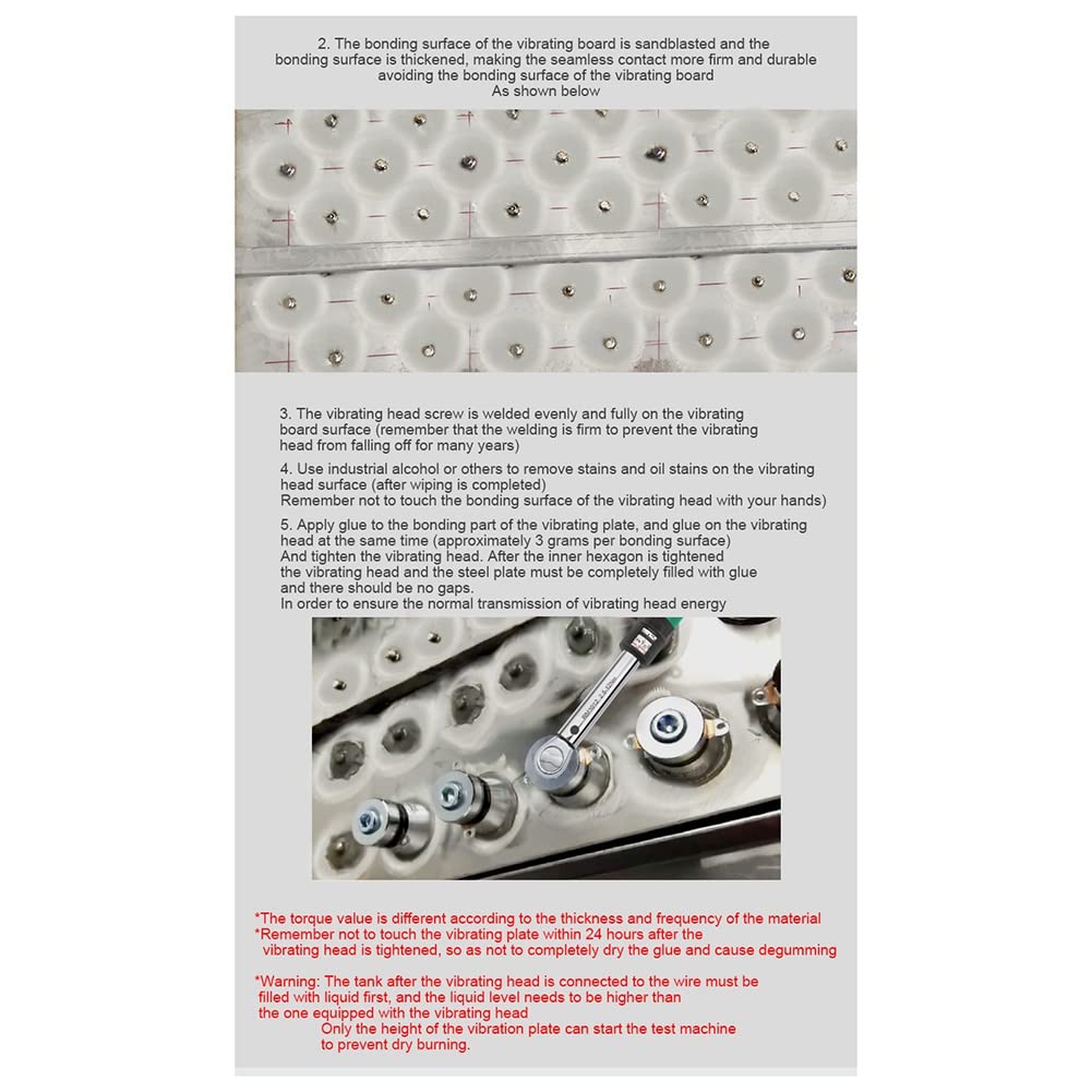 Kqcibz 40KHz 50W Ultrasonic Transducer Stable Output Vibrator Cleaner for Industrial Washer Generator Circuit Board