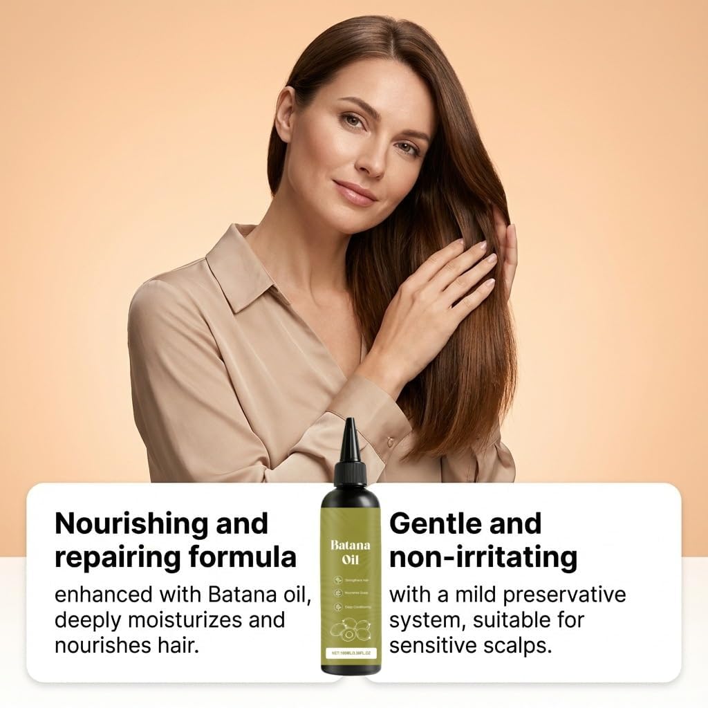 Batana Oil for Hair Growth – 100% Natural Batana Oil for Thicker, Stronger, Reduces Breakage, Deep Nourishing & Scalp Oil for Men & Women, Supports Healthy Hair Growth (2)