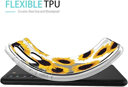 Miniatura 3 de Funda para Galaxy A21, Samsung A21 para niñas y mujeres, a prueba de golpes, transparente, suave, flexible, TPU delgada, funda protectora para