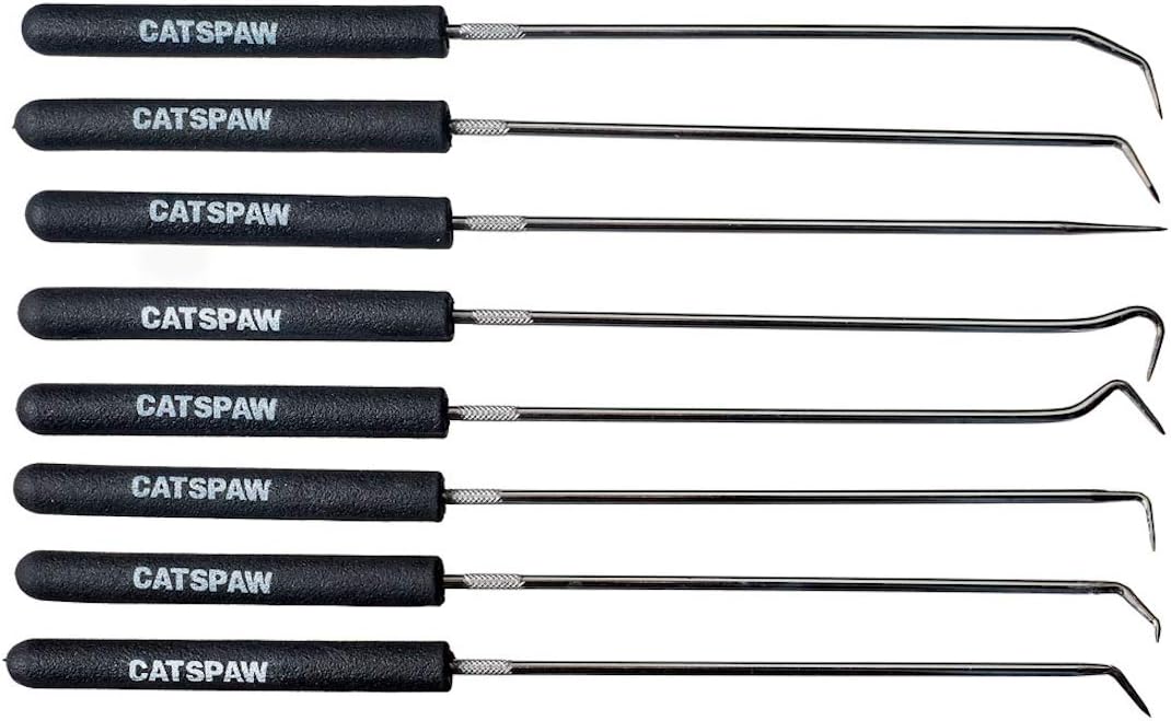 Mayhew Tools 17990 Hook & Pick Set,9-3/4” Long, 8-Piece, multi, one size