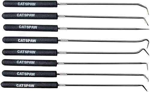 Mayhew Tools 17990 Gancho & Juego de púas, 9.4 in de largo, 8 piezas, multi, talla única