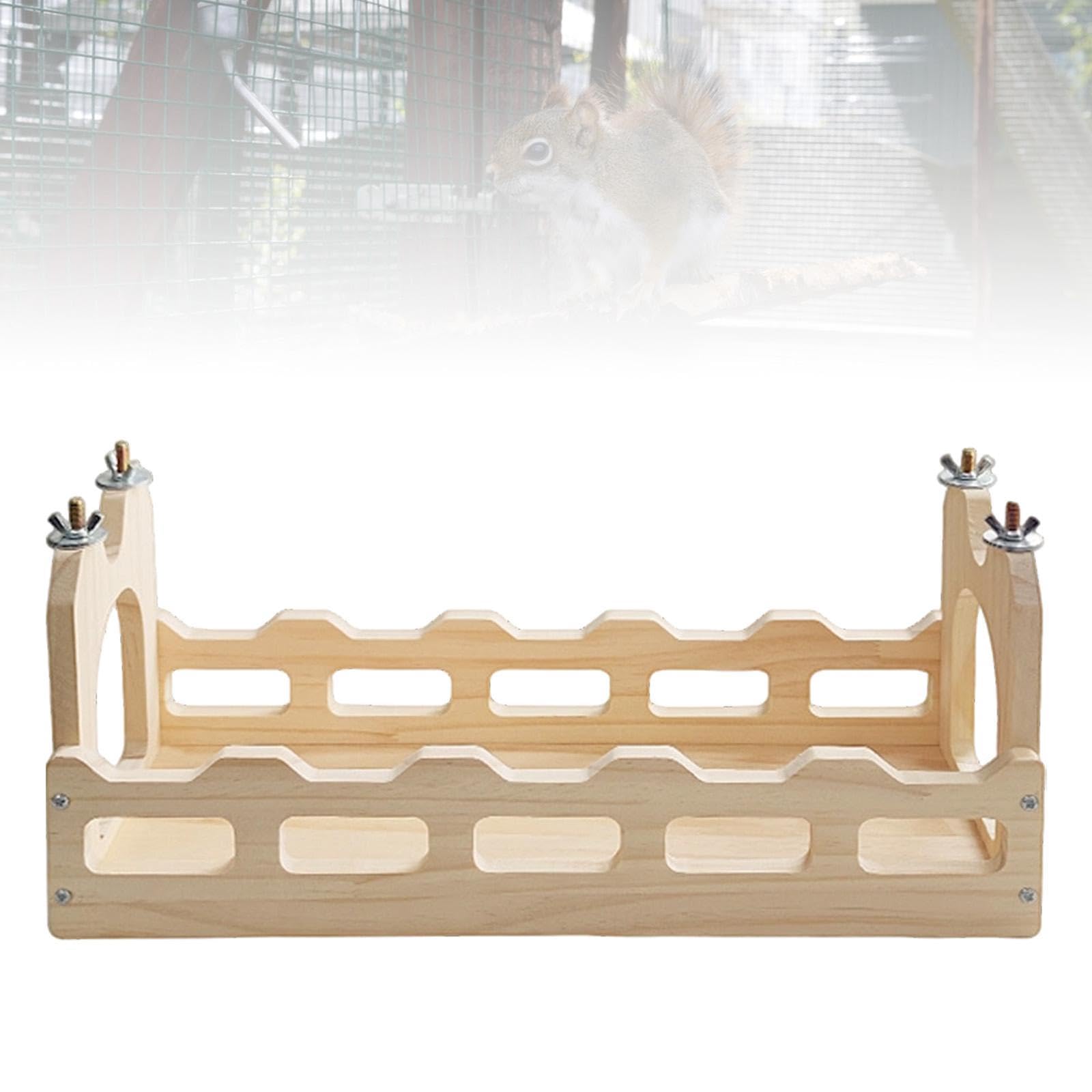 Générique Passerelle en Bois pour Cobayes, Modèle Creux, Jouet pour Chinchillas, A