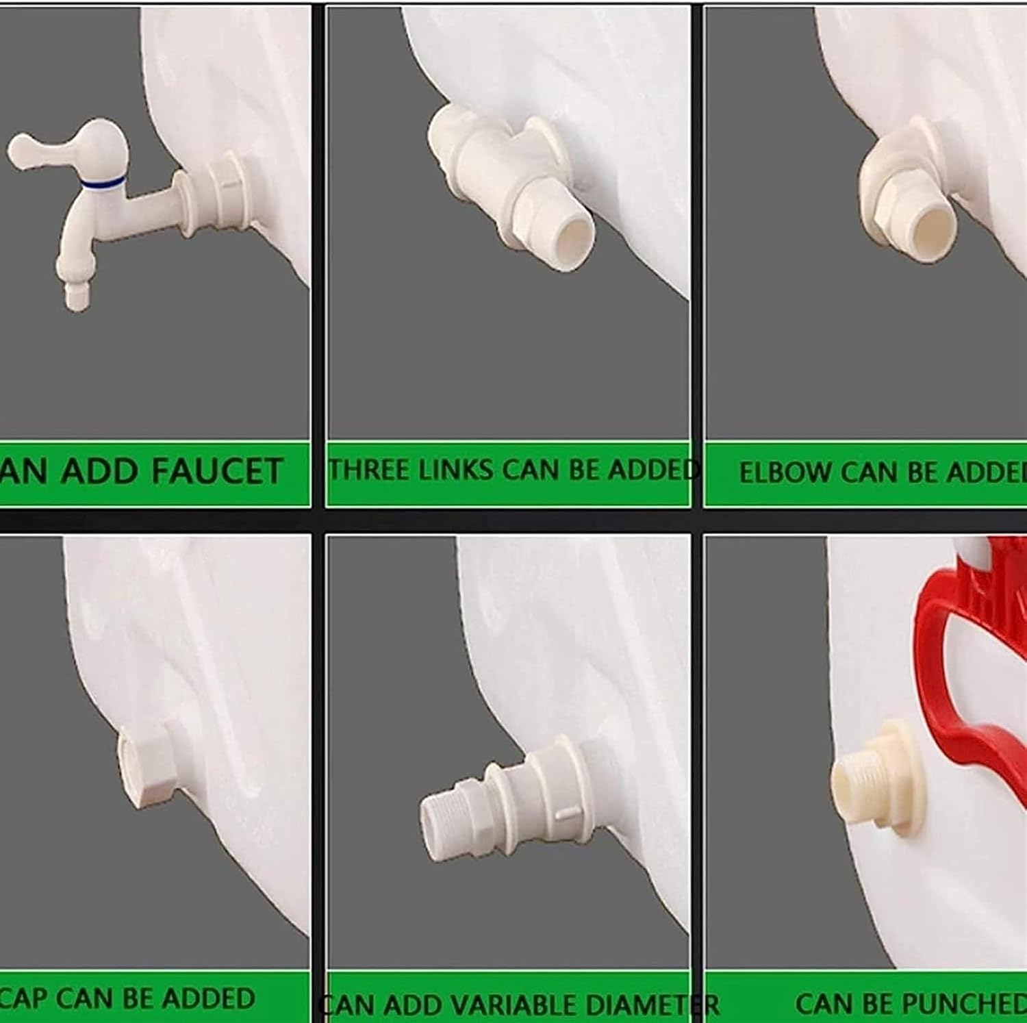 FIXARE ボトルジャグ 肥厚ポータブル家庭用水貯蔵、蛇口付き水タンクキャンプ、ハイキング、登山、旅行、アウトドアアクティビティ用
