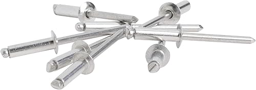 Miniatura 6 de Arrow RLA316IP Remaches largos de aluminio de 316 pulgadas para metal, tela, cuero y reparación de automóviles, paquete de 50