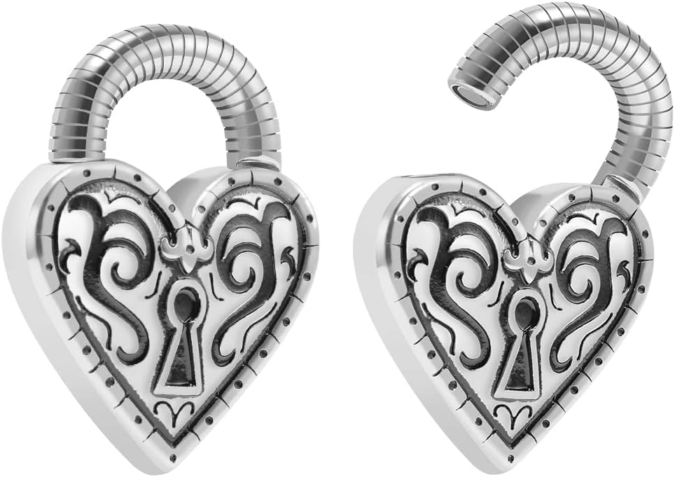 PUNKYOUTH 2PCS Ear Weights For Stretched Ears Heavy Weighted Gauges Stainless Steel 2g 4g Dangle Gauge For Women Men Ear Hanger Stretcher Piercings
