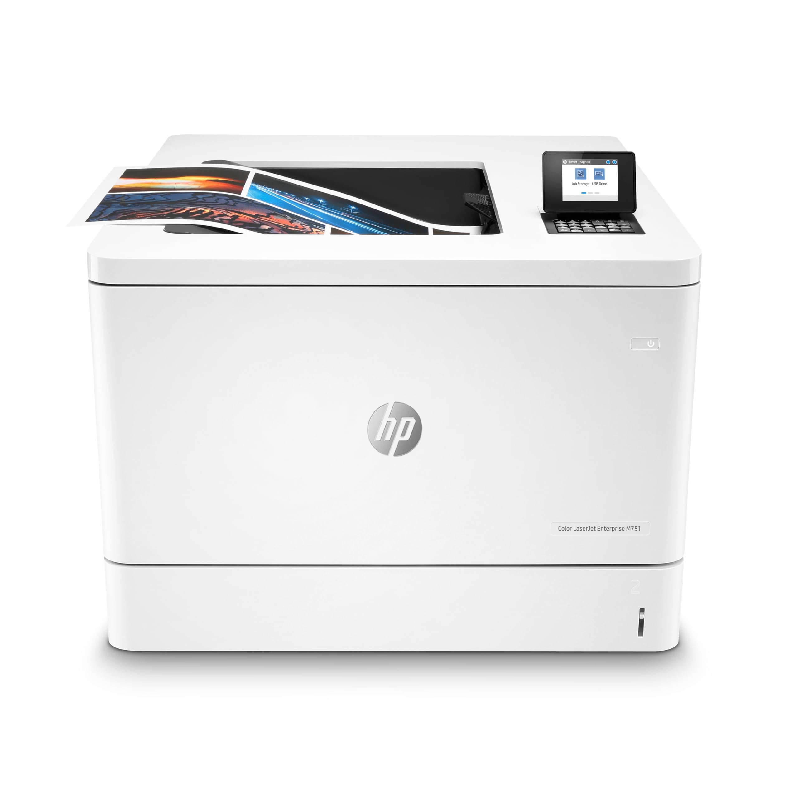 HP Color LaserJet Enterprise M751dn Printer with One-Year, Next-Business Day, Onsite Warranty (T3U44A), White