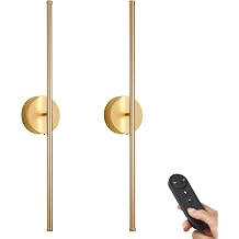 KARTOOSH Battery Operated Wall Sconces Set of Two Wireless Wall Lights