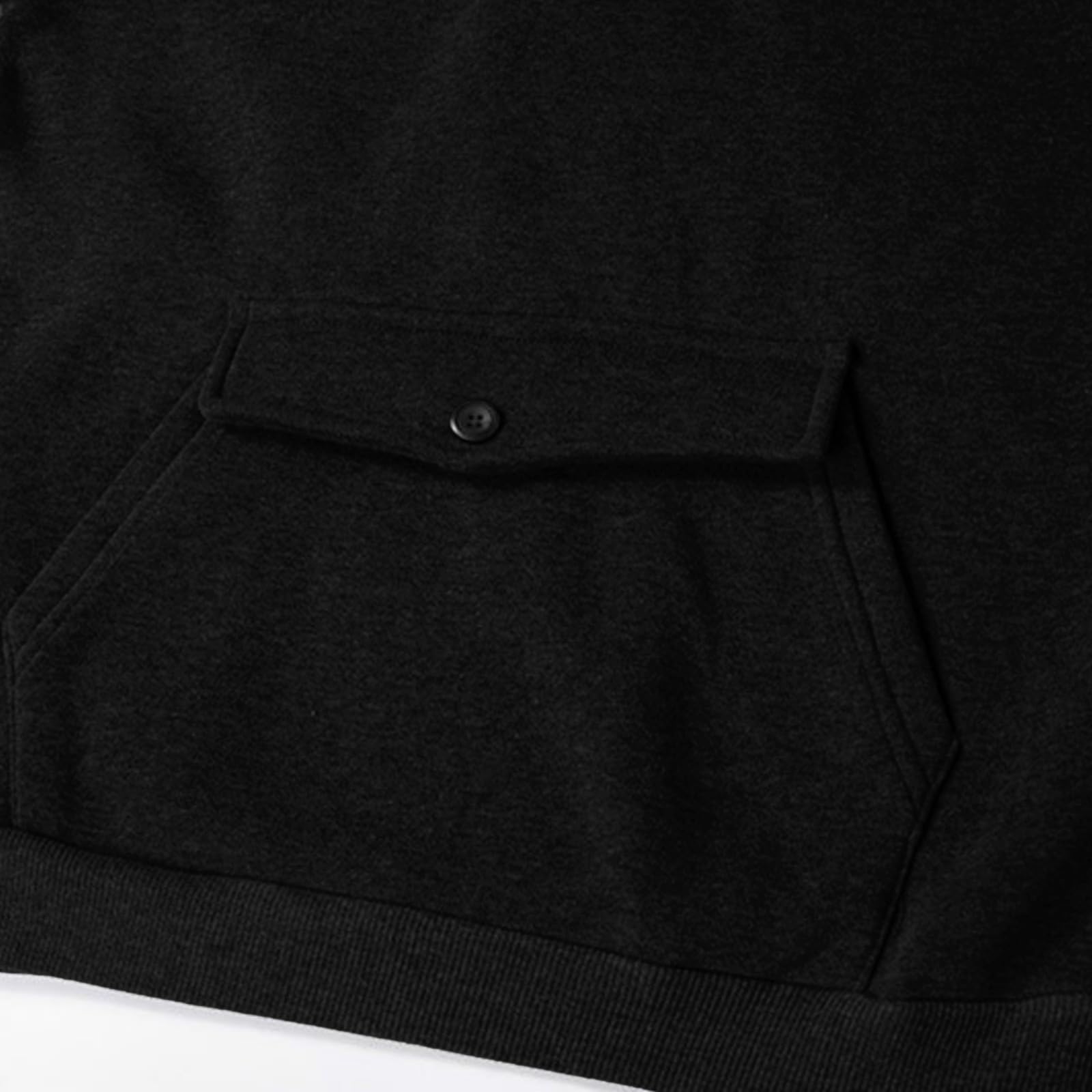 Camiseta Ajedrez Sudadera con Capucha Abotonada para Hombre Múltiples Bolsillos Ajustables Y Corte Regular Ligero. Ropa De Verano (Black, S) Caza Trabajo Playa Oversized Gym Kit Pesca