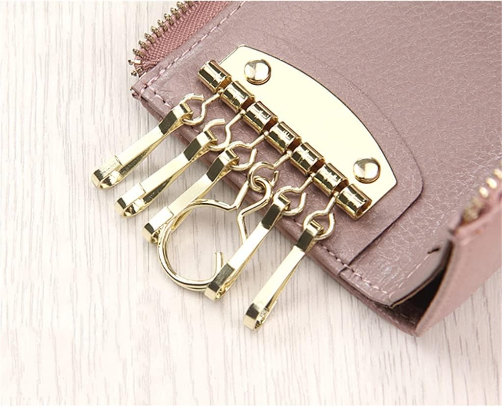 Leather Key Case Women's Small And Large Capacity Chain Zipper Wallet Card Two-in- Bag