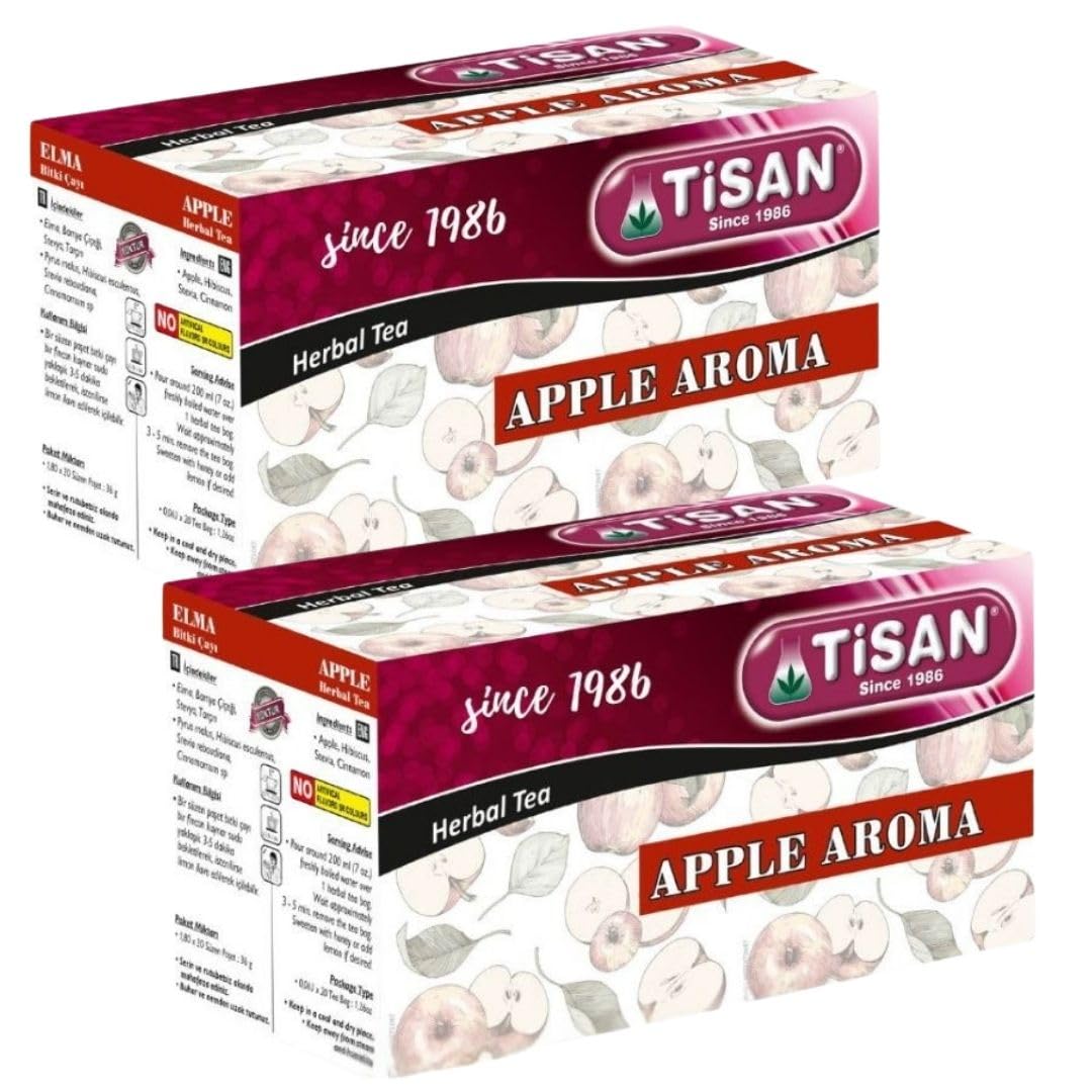 Amazon.com : Tisan Apple Tea – 40 Individually Wrapped Tea Bags