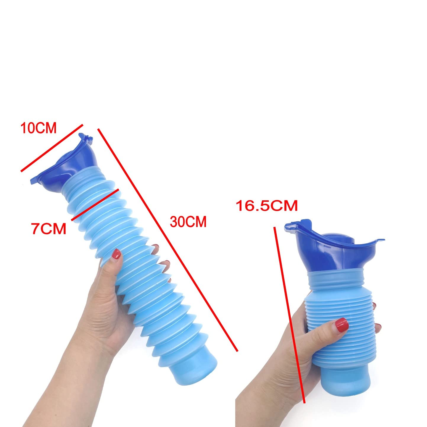 JZK Urinoir de poche portable d'urgence, réutilisable et rétractable pour homme, femme et enfant