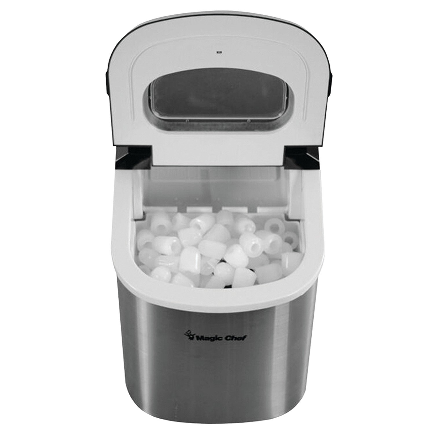 Magic Chef MCIM22ST 27Lb-Capacity Ice Maker Stainless on Fridge.com