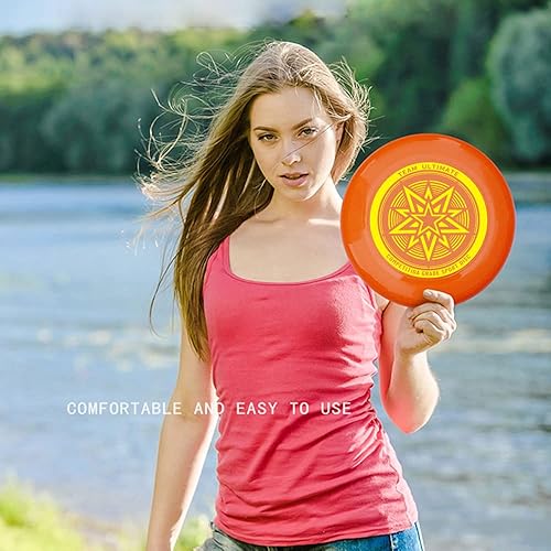 Miniatura 5 de YearnFor - Discos deportivos, paquete de 2 frisbee Ultimate de 10.8 pulgadas, frisbee de equipo de juego al aire libre, para niños mayores de 3