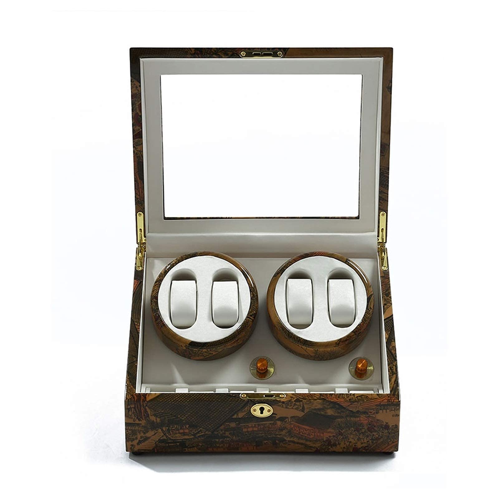 NZPOST Watches and Jewelry Automatic Watch Winder, 4+6 Storage Display Box Quiet Motor Anti-Magnetization