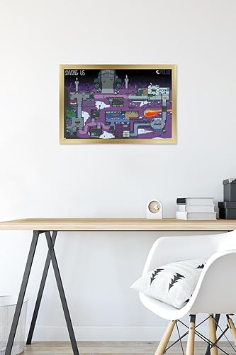 Miniatura 10 de Trends International Among Us-Polus Map - Póster de pared, 22.375 x 34 pulgadas, versión premium sin marco