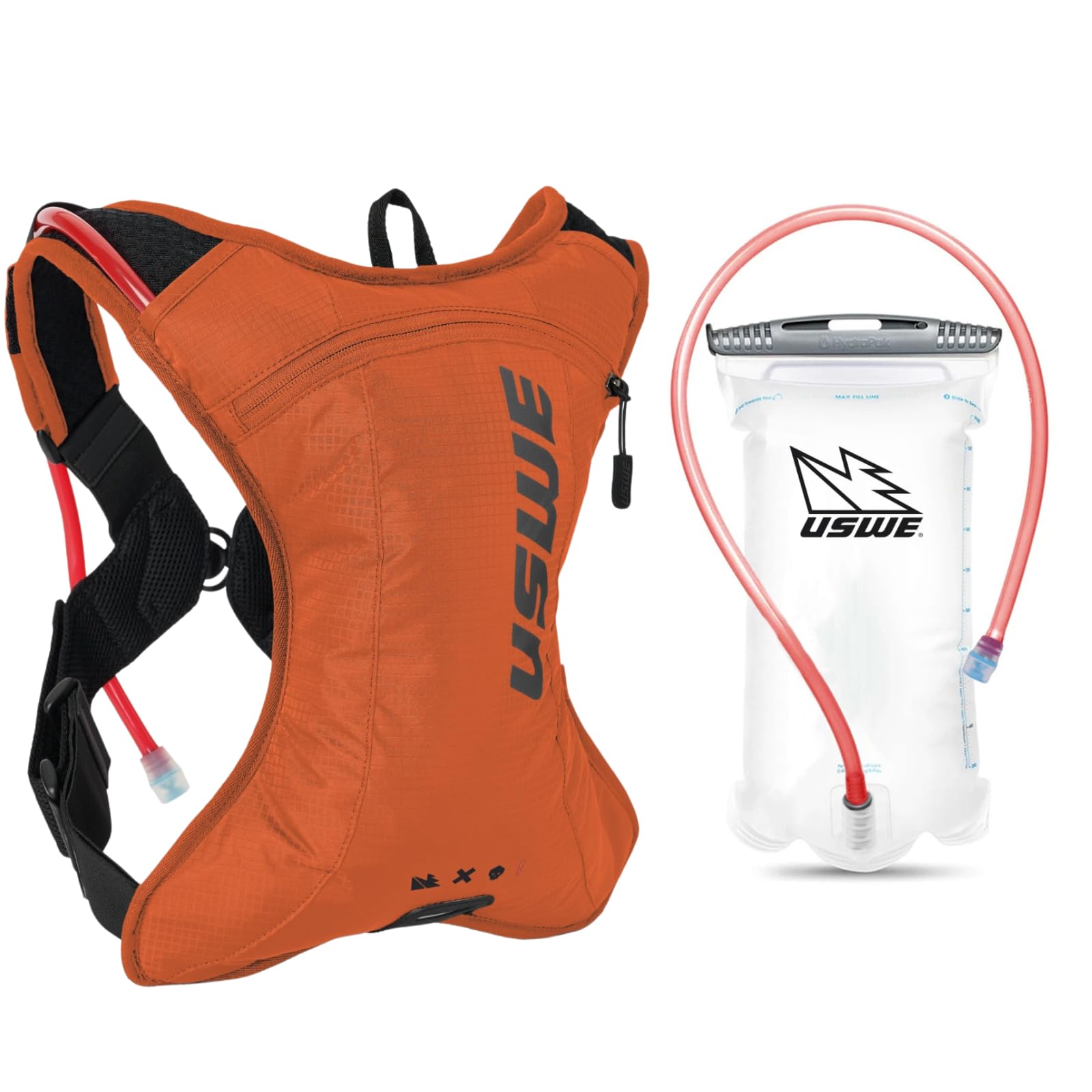 USWE Outlander XC 2L Trinkrucksack (Orange, 2 L)